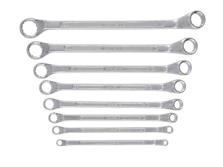 Een set van Parkside ringspanners van 7 tot 22 mm.