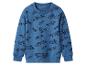 Blauwe kindertrui met skateboardprint