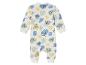 Een wit babypakje met lange mouwen met Simba-print.