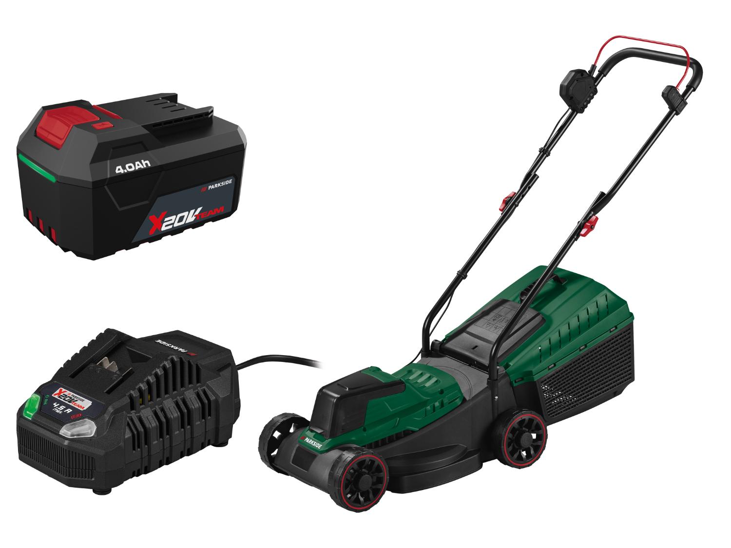 Accu-grasmaaier 20 V, 200 m², met accu 4 Ah en snellader 4,5 A