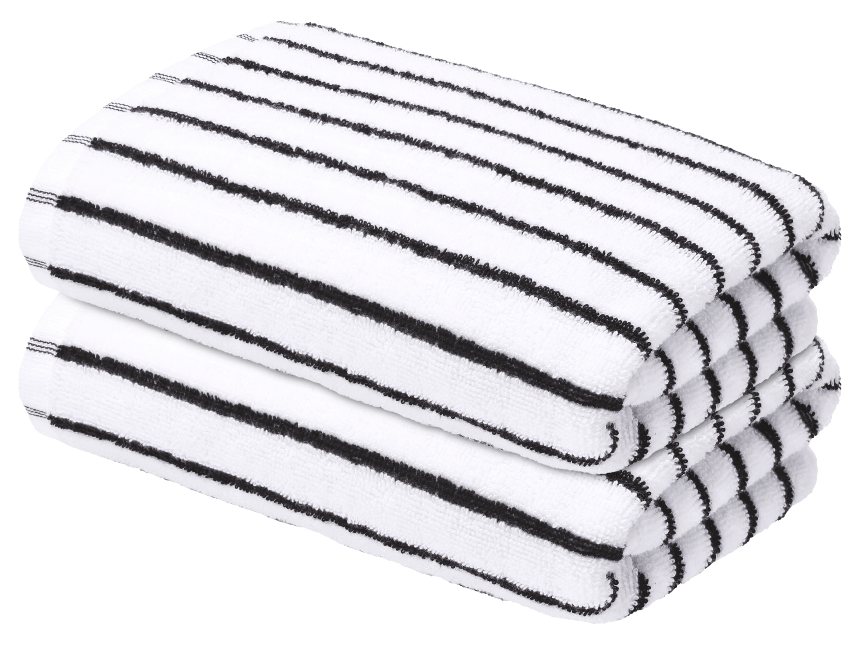 LIVARNO Set van 2 handdoeken 50 x 100 cm - 450 gsm (wit)