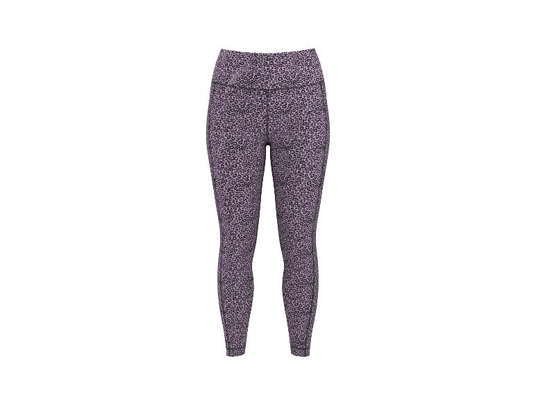 Dameslegging met luipaardprint in roze en zwart.