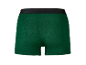 Groene katoenen boxershorts met een zwarte tailleband.