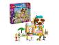 LEGO Friends Dierenaccessoireswinkel set met twee figuren, drie huisdieren en een winkel in de vorm van een mopshond.