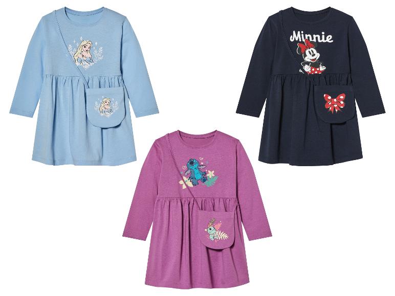 Jurkjes voor meisjes met Disney-figuren: Frozen, Minnie en Stitch.