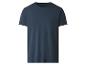 Donkerblauw basic T-shirt met korte mouwen