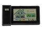 Digitale thermo-hygrometer met display voor binnen- en buitentemperatuur, luchtvochtigheid en tijd.