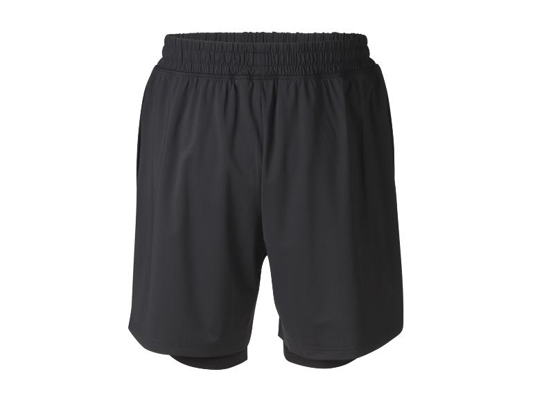 Zwarte trainingsshorts met elastische tailleband
