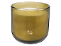Olive Noir geurkaars in een donkergroene glazen pot met twee lonten.