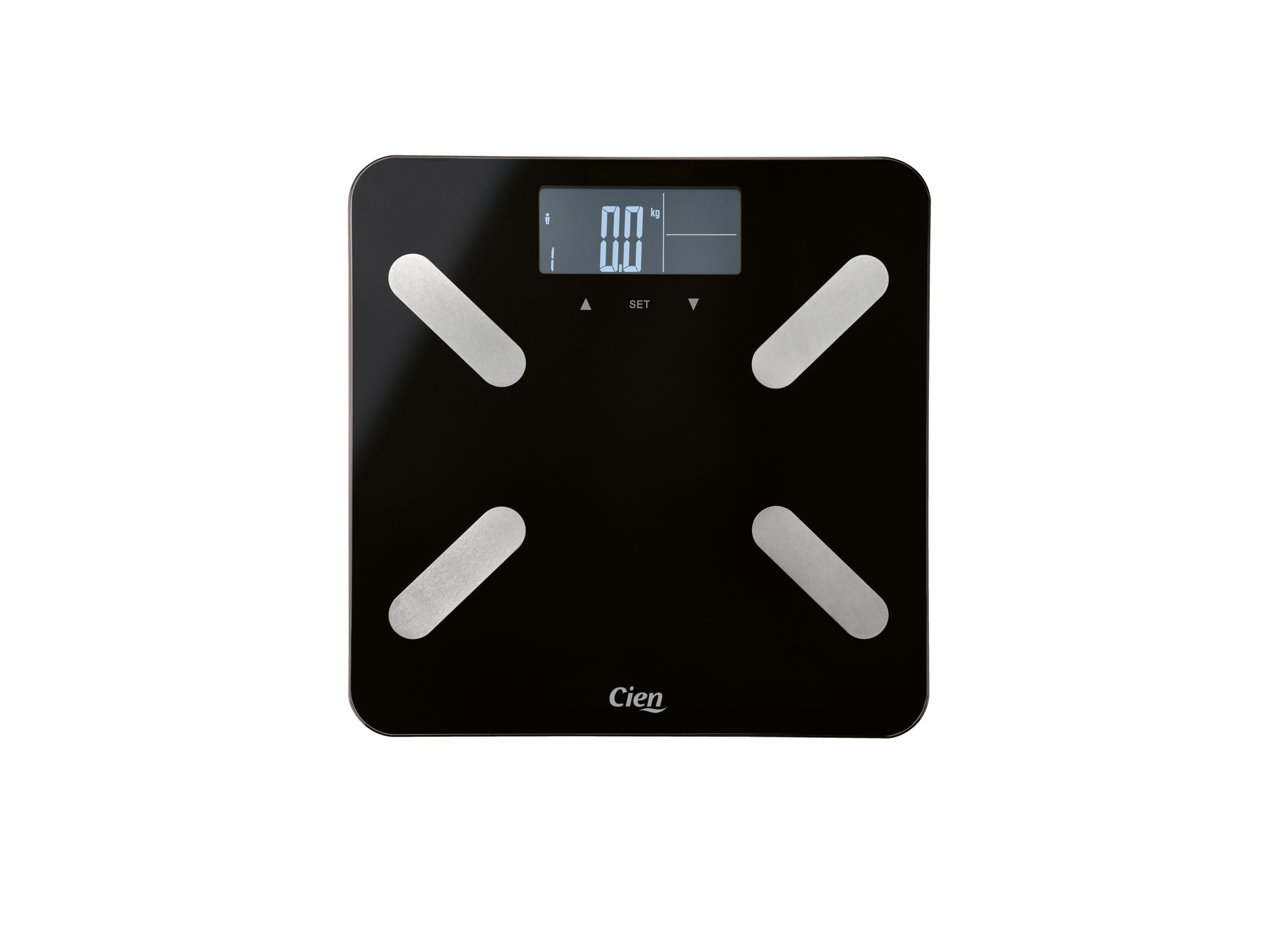 CIEN Diagnoseweegschaal HG15016, met step-on-functie. (Zwart)