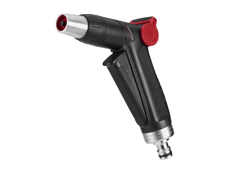 Zwart-rood PARKISDE spuitpistool met slangconnector
