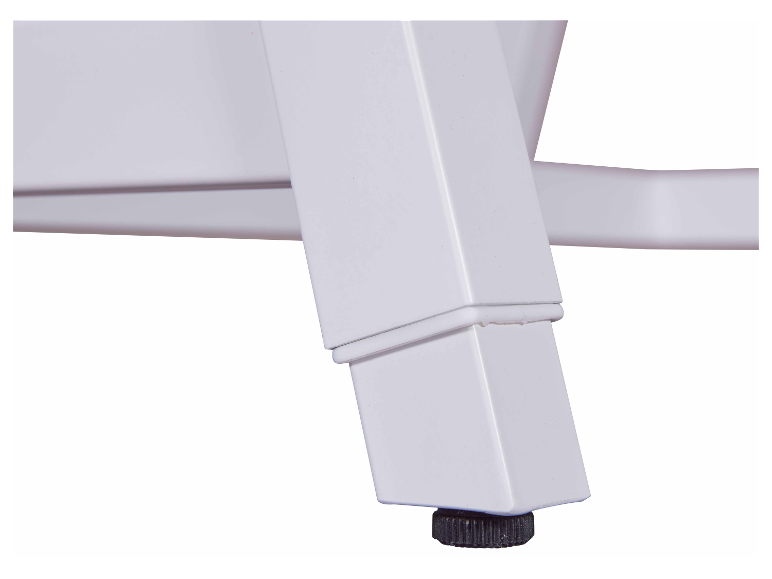 Witte tafelpoten, modern design.