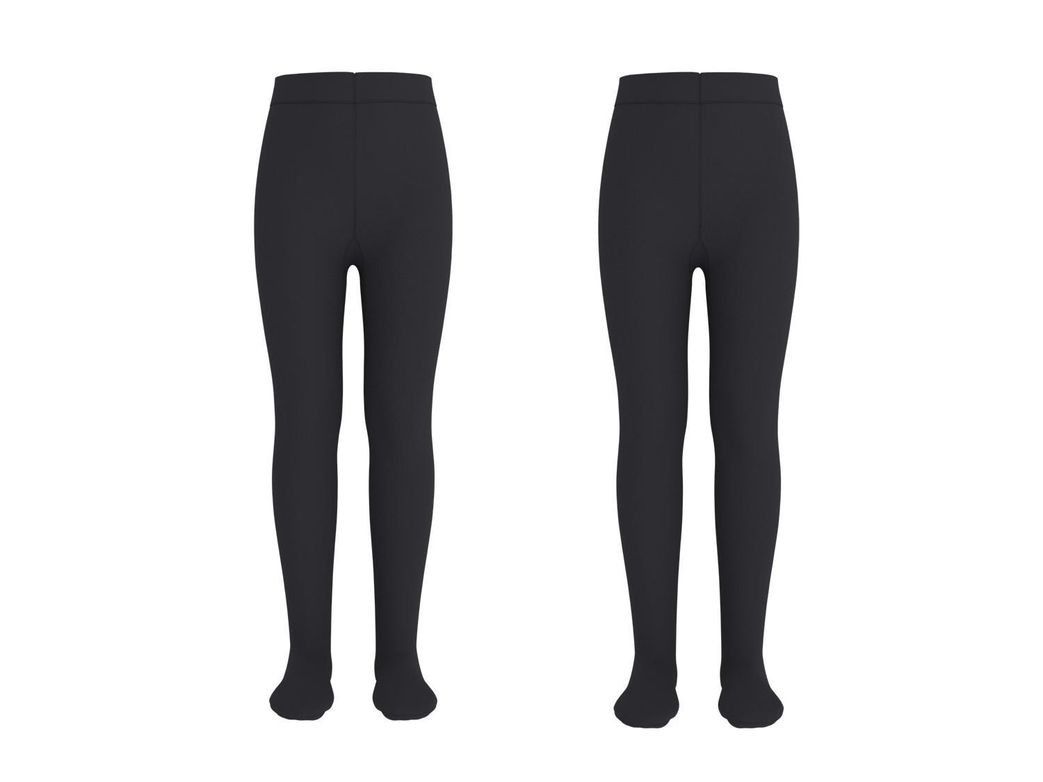 LUPILU Kinder Meisjes Thermolegging/Maillot (Panty, Zwart, 110/116)