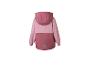 Roze kinderjas met capuchon en regenboogprint