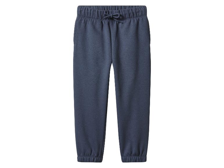 Grijze joggingbroek met trekkoord in de taille.