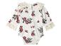 Baby romper met lange mouwen, bloemenprint en kanten details