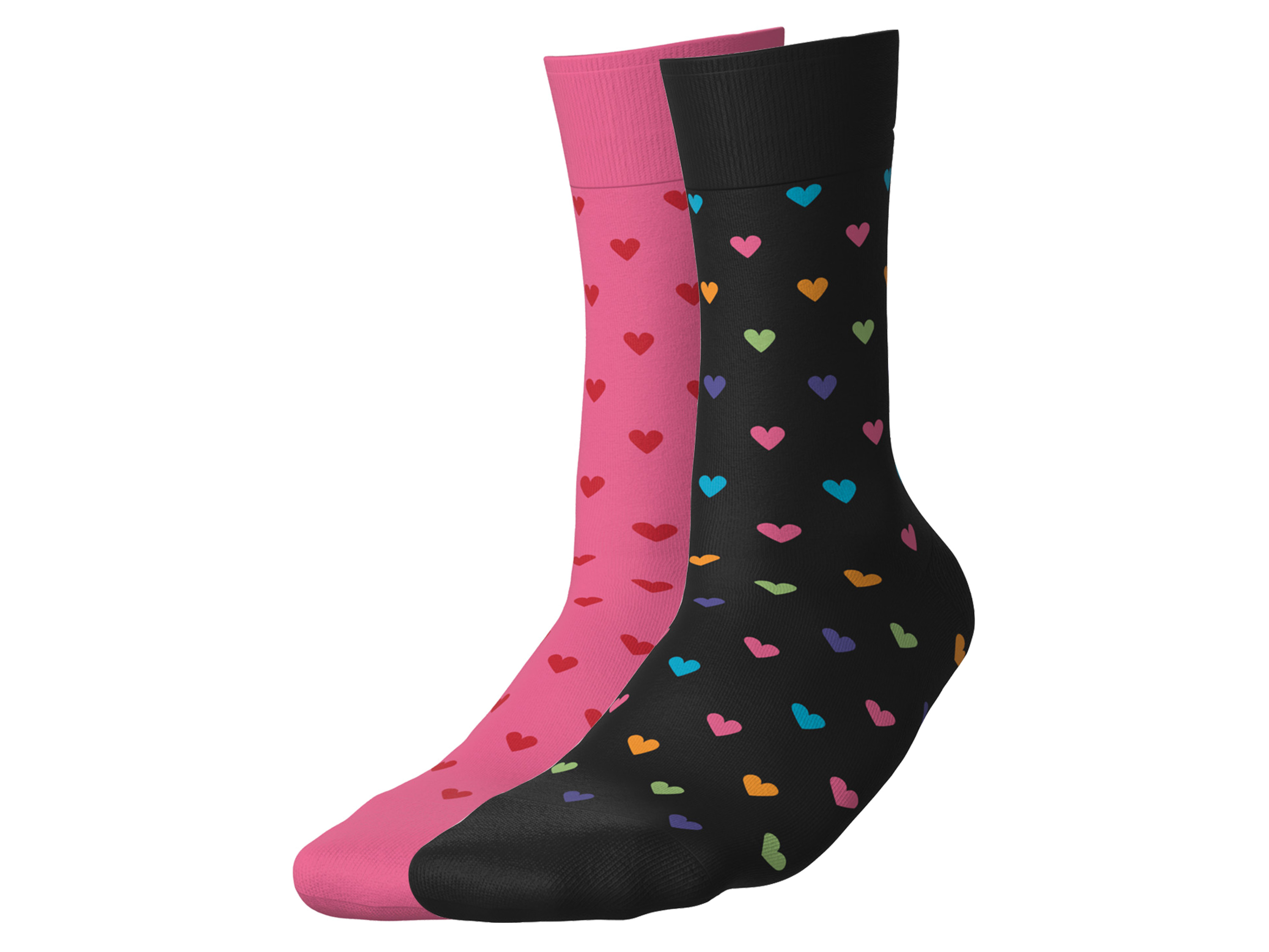 esmara 2 Paar sokken (Hartjes, 35-38)