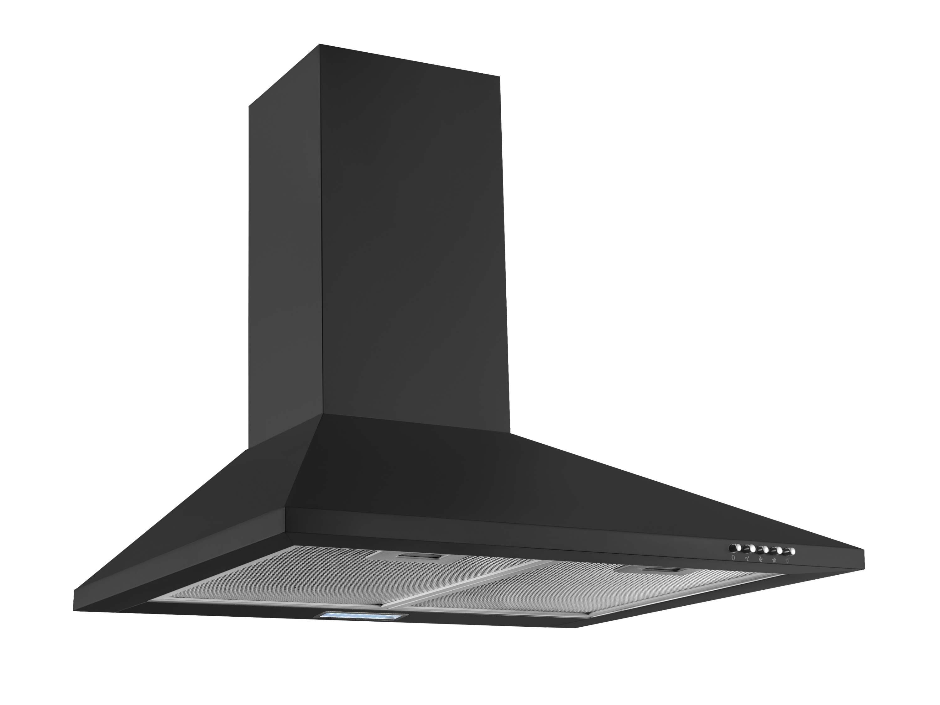 RESPEKTA Schouw afzuigkap Nola of Karena - 60 of 90 cm (Breedte: 60cm, Zwart)