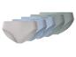 Multipack effen slips in grijs, blauw en groen.