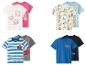 Kindershirtsets met dieren-, auto- en superheldenthema's.
