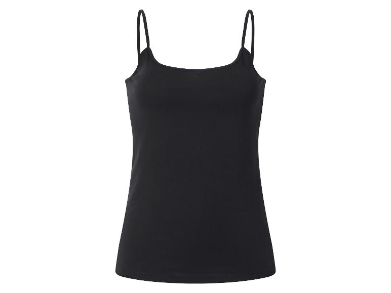 Zwarte dames top met spaghettibandjes
