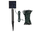 Solar LED-verlichting met zonnepaneel en grondpin.