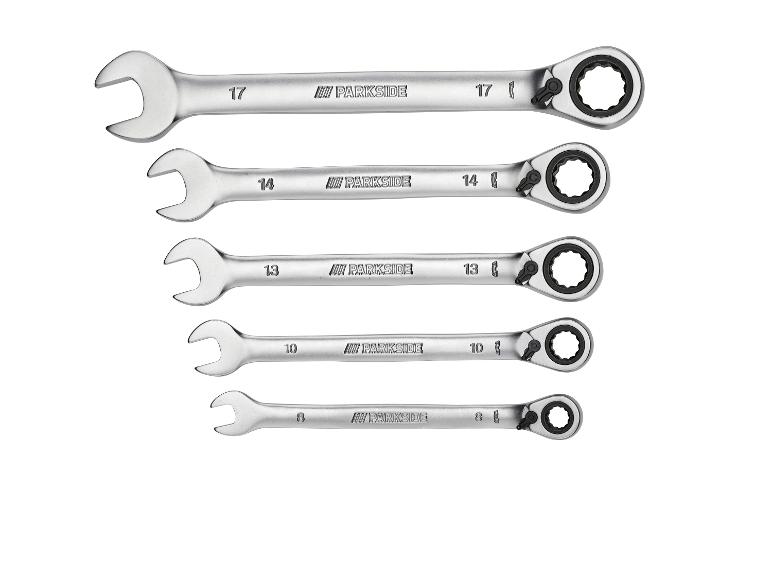 Parkside sleutelstel: combinatie- en ringsleutels.