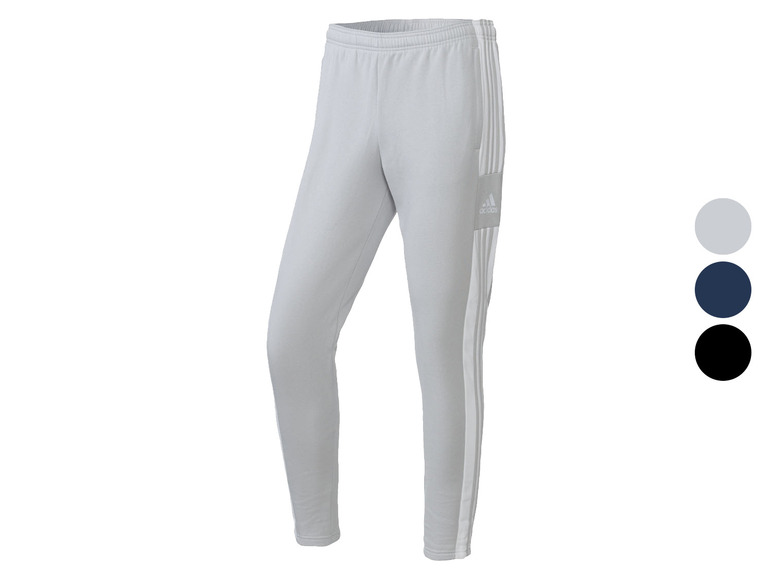Grijze trainingsbroek met witte strepen van Adidas