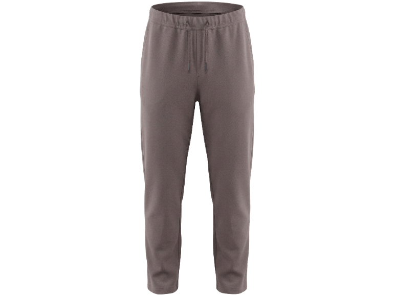 Bruine heren joggingbroek met trekkoord.