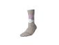 Beige argyle sok met roze en witte ruiten
