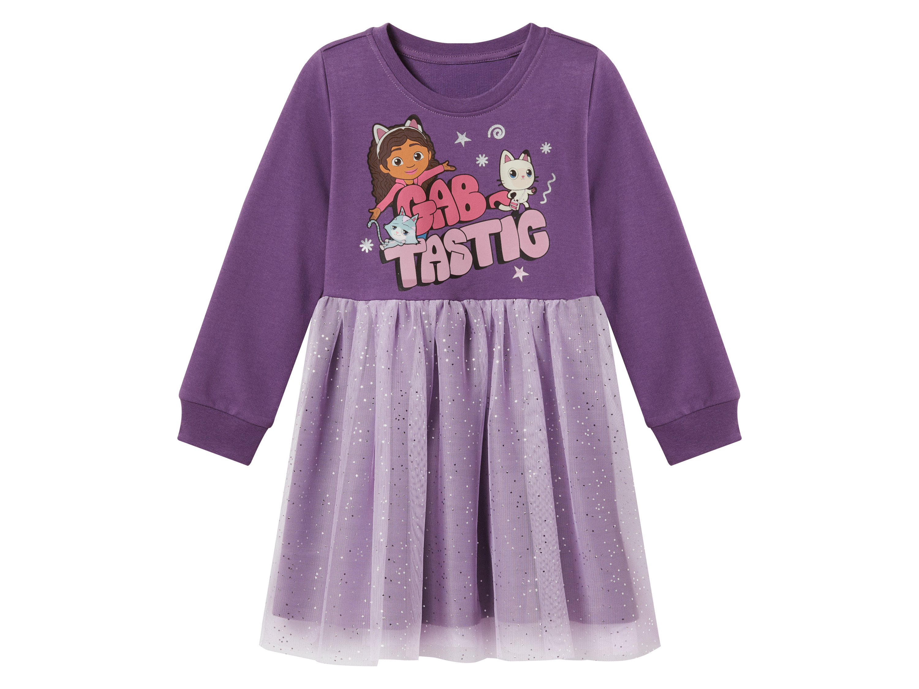 Kindersweatjurk Gabbys Dollhouse (Lila, 122/128)