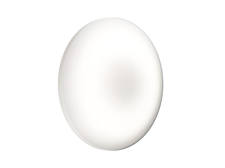 Een enkel wit ovaalvormig object met een subtiele gradiënt