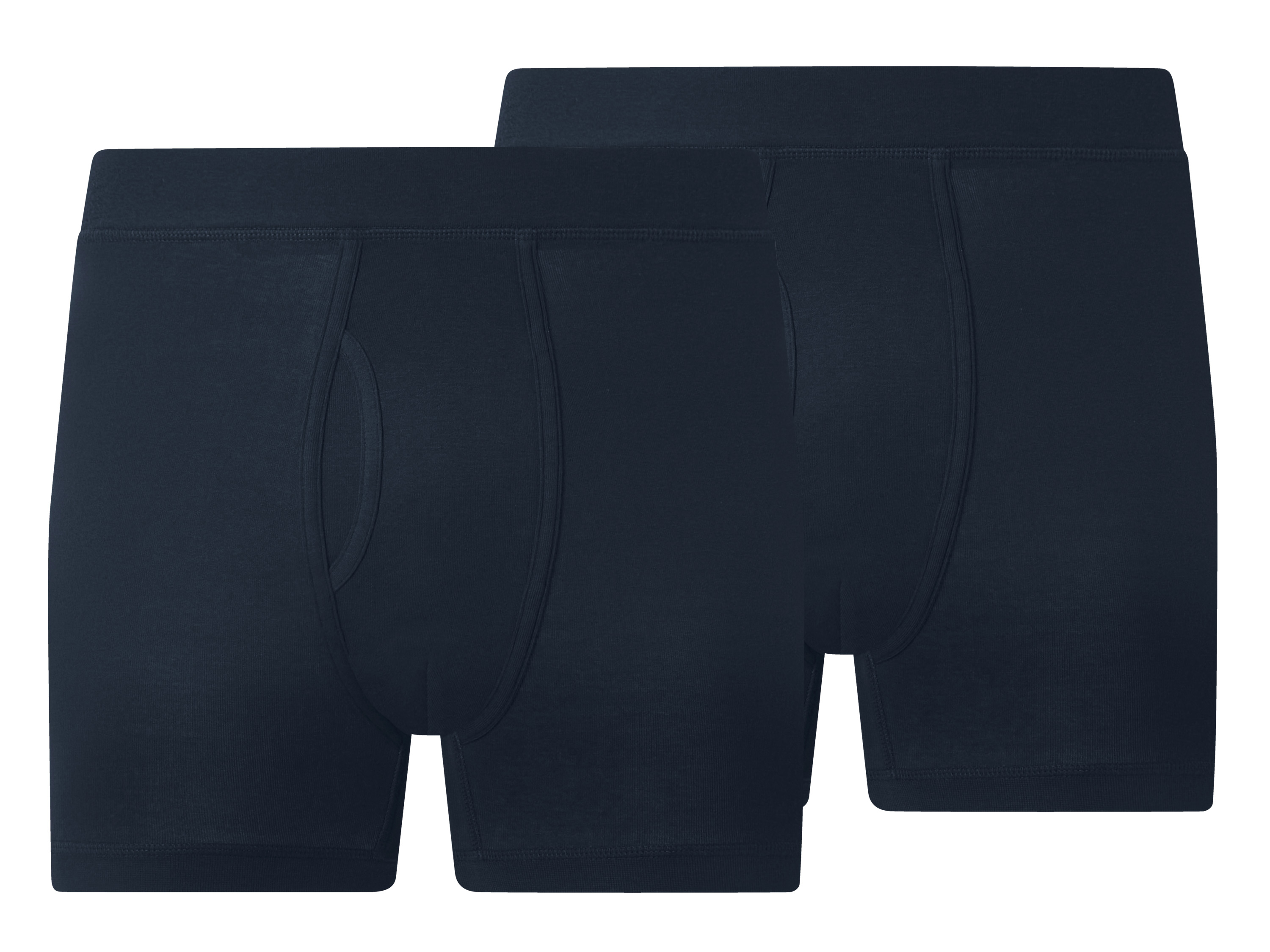 ESMARA MEN Heren fijnrib boxer met gulp, 2 stuks (Marineblauw, XL)