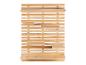 Houten wandrek met meerdere planken voor planten of decoratie