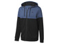 Een blauwe en zwarte hoodie met rits van Craft.