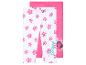 Disney Moana leggings: één wit met roze bloemen, één roze.