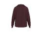 Donkerbruin sweatshirt met kraag, achteraanzicht