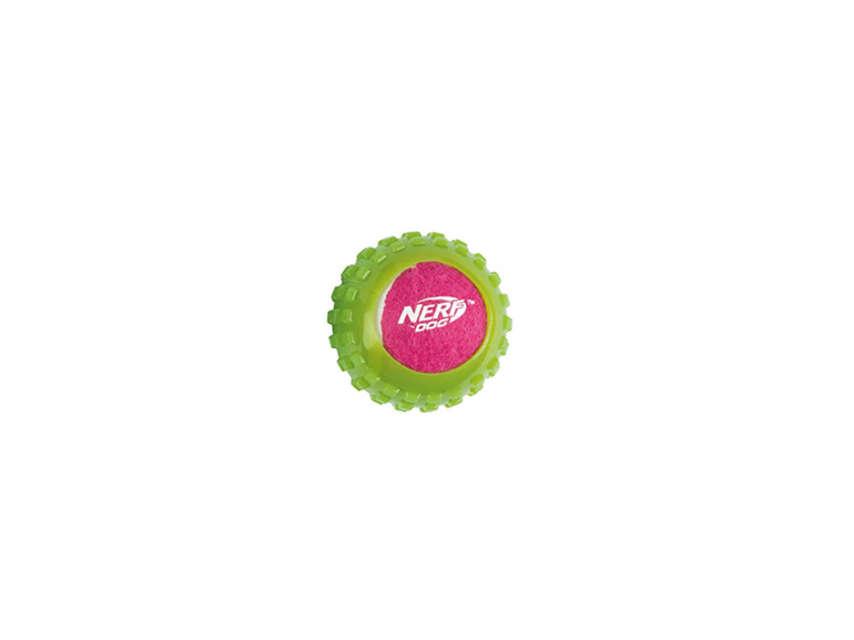 Nerf Dog Hondenspeelgoed gecoate tennisballen (Groen/roze, Noppenbal)