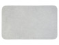 Een lichtgrijze badmat van badstof.