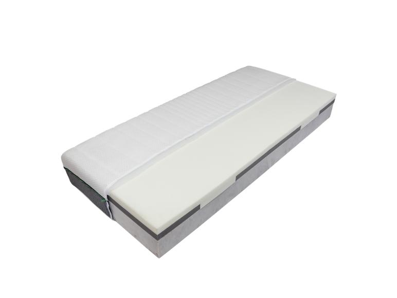 Een wit matras met een foam kern
