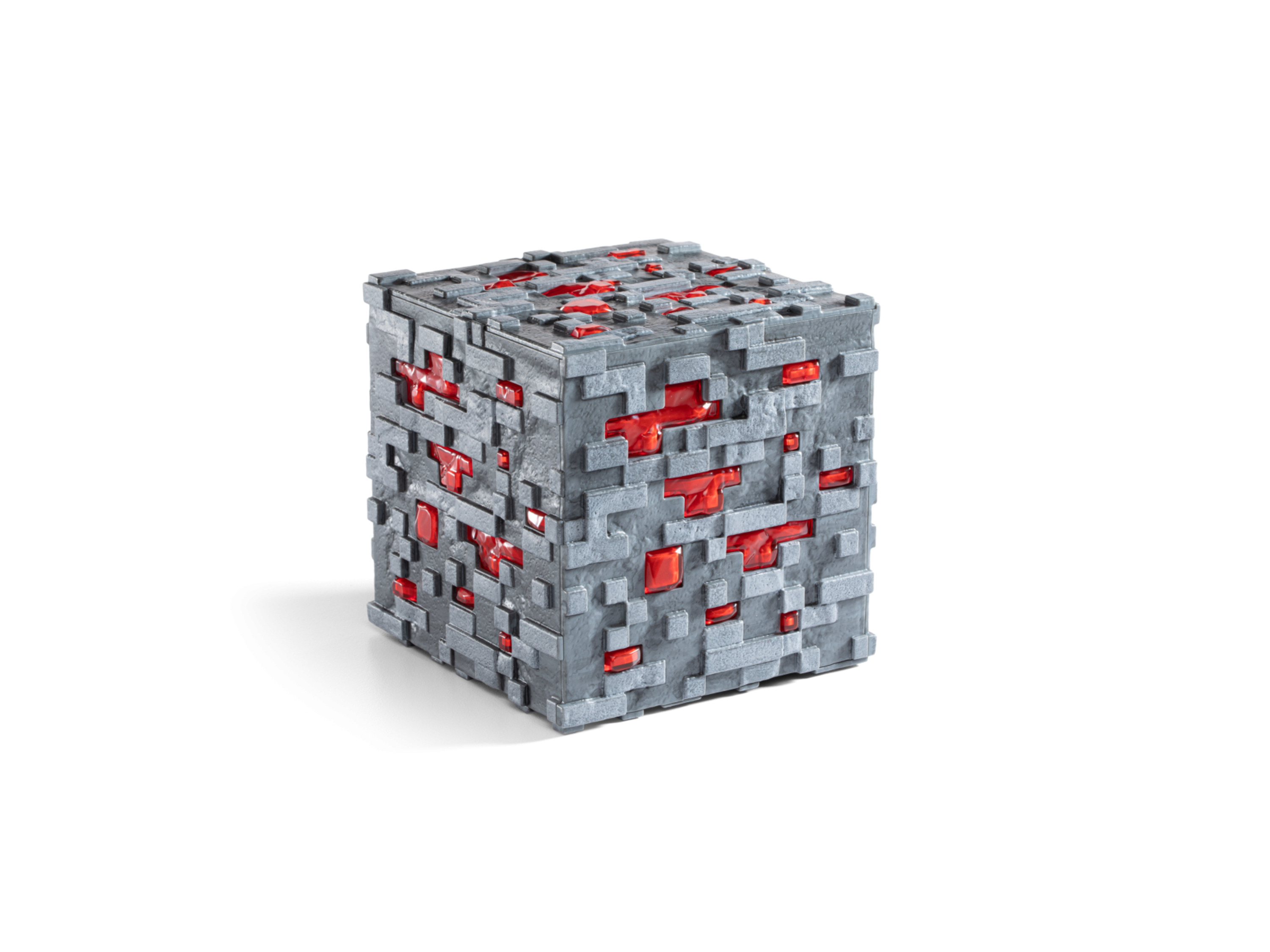 THE NOBLE COLLECTION Minecraft Luminous Redstone Ore, 10 cm