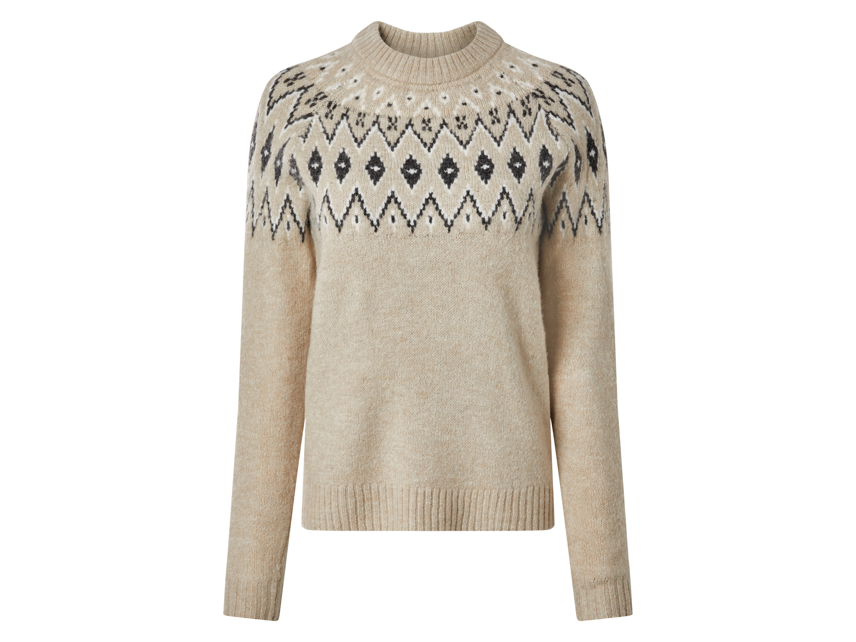 ESMARA Dames gebreide trui (Beige, L(44/46))