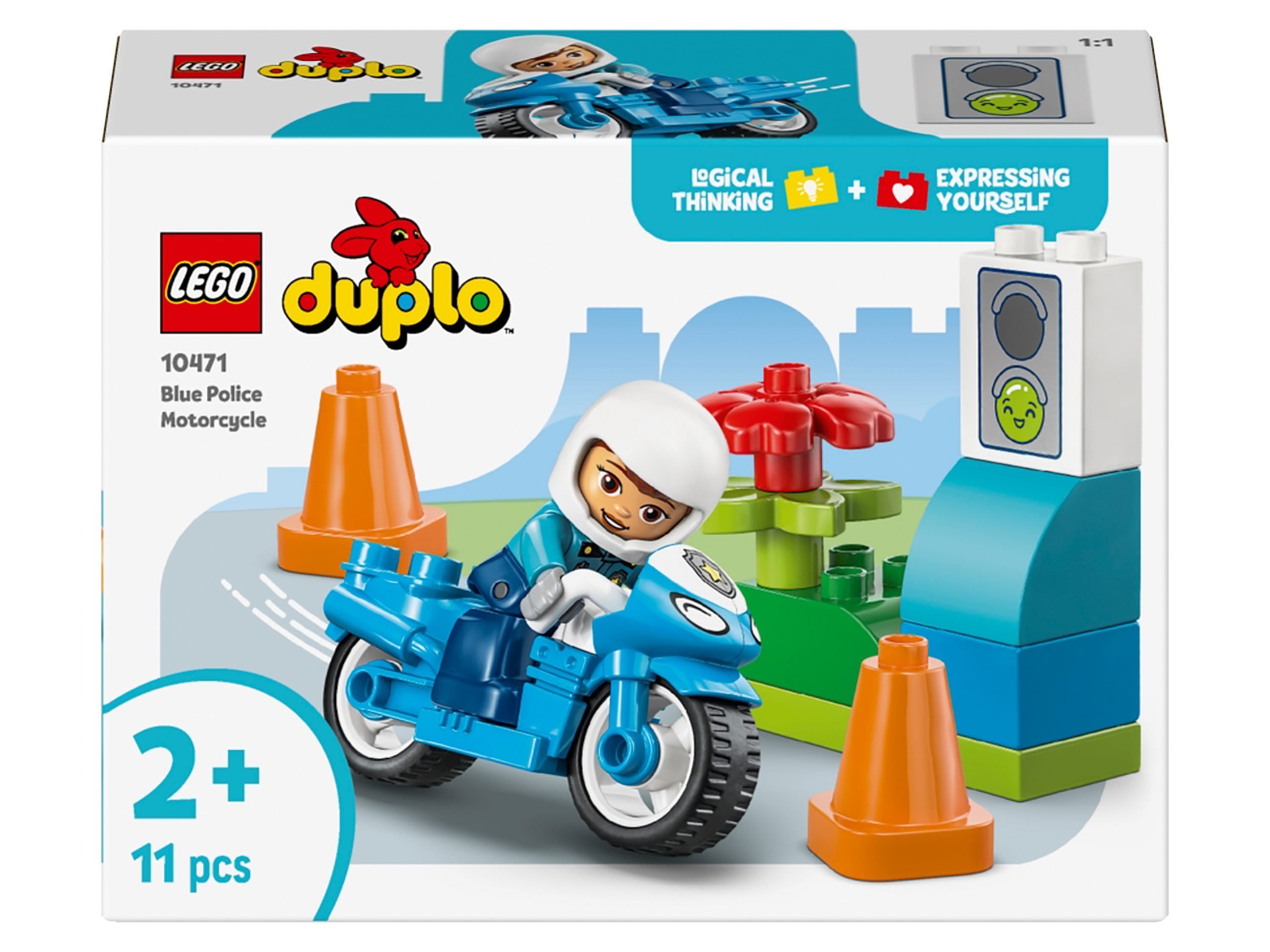 LEGO DUPLO 10471 Blauwe politiemotor