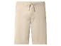 Beige shorts met trekkoord in de taille.