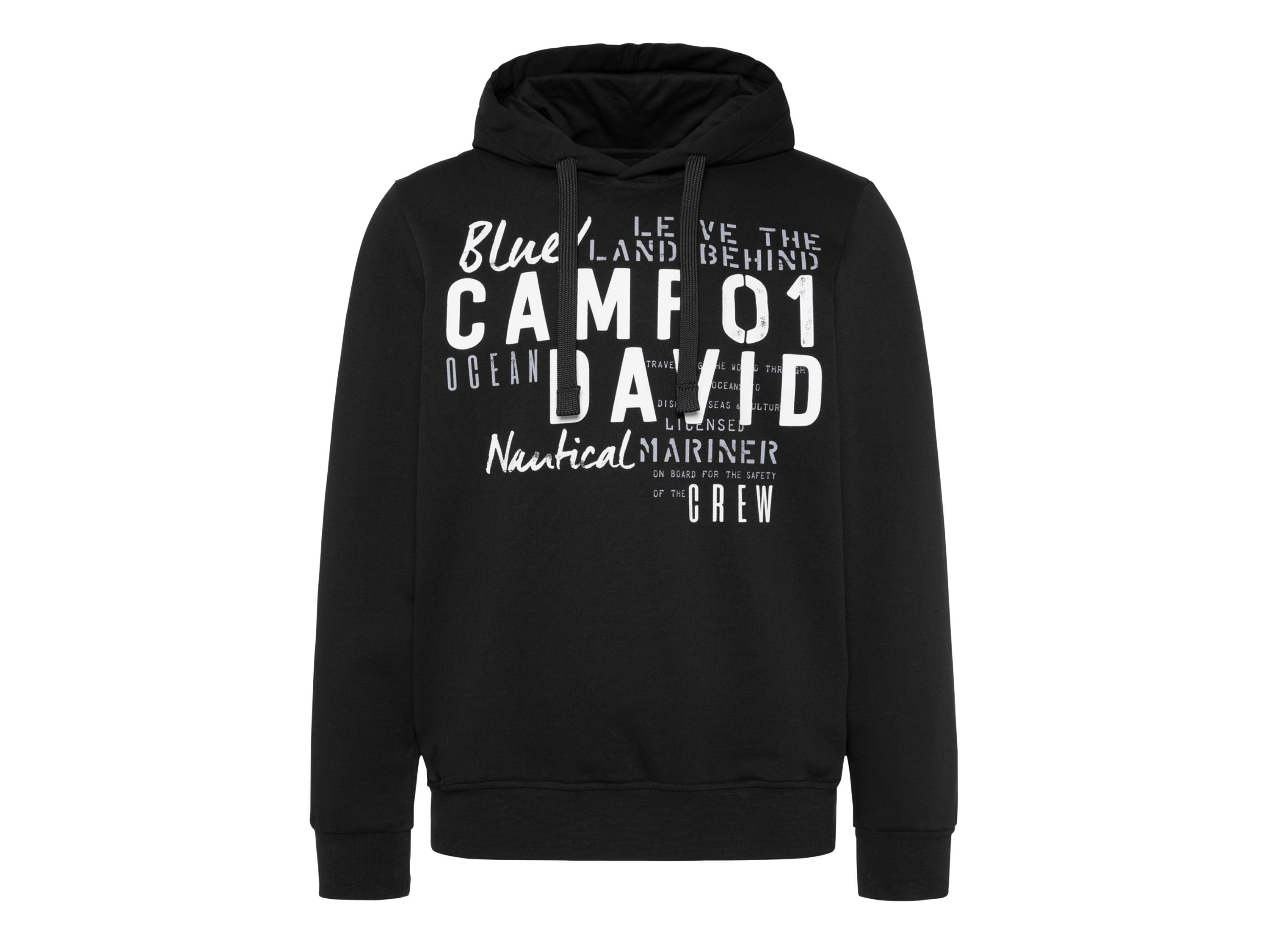 CAMP DAVID Heren hoodie (Zwart, M)