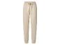 Beige joggingbroek met elastische tailleband en trekkoord.