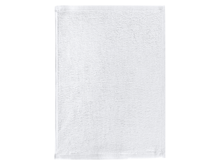 Wit badmat van badstof.