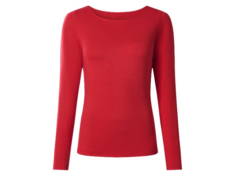 Rood shirt met lange mouwen en boothals