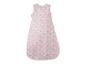Roze babyslaapzak met wit en roze sterrenpatroon