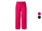 Fuchsia wijde broek met trekkoord in de taille.